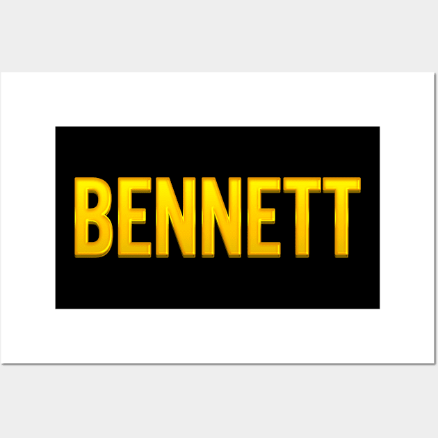 Bennett Family Name Wall Art by xesed